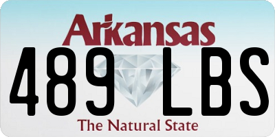 AR license plate 489LBS