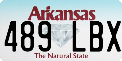 AR license plate 489LBX