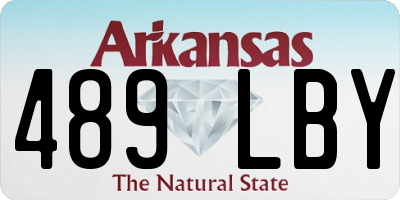 AR license plate 489LBY