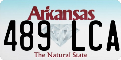 AR license plate 489LCA