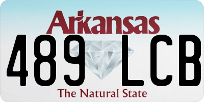AR license plate 489LCB