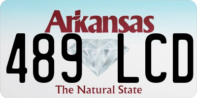 AR license plate 489LCD