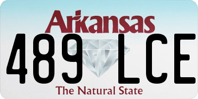 AR license plate 489LCE
