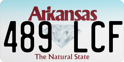 AR license plate 489LCF