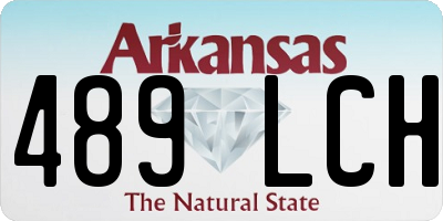 AR license plate 489LCH