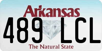 AR license plate 489LCL