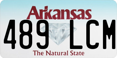 AR license plate 489LCM