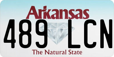 AR license plate 489LCN