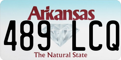 AR license plate 489LCQ
