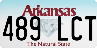 AR license plate 489LCT