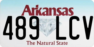 AR license plate 489LCV