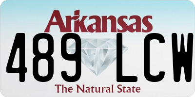 AR license plate 489LCW
