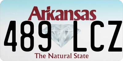 AR license plate 489LCZ
