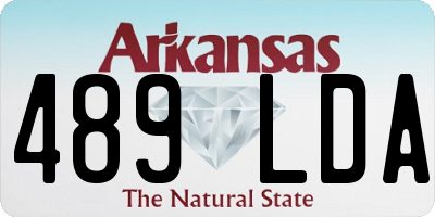 AR license plate 489LDA