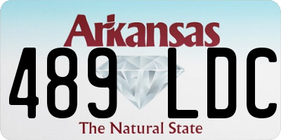 AR license plate 489LDC