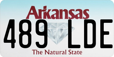 AR license plate 489LDE