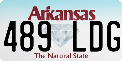 AR license plate 489LDG