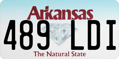AR license plate 489LDI