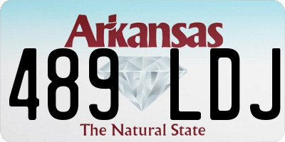 AR license plate 489LDJ
