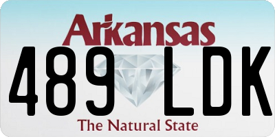 AR license plate 489LDK