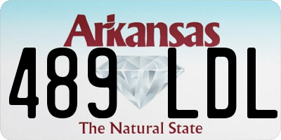 AR license plate 489LDL