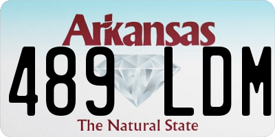 AR license plate 489LDM