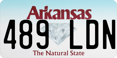 AR license plate 489LDN