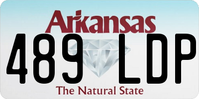 AR license plate 489LDP
