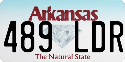 AR license plate 489LDR