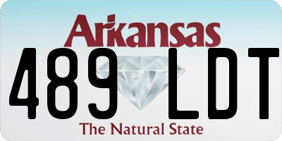 AR license plate 489LDT
