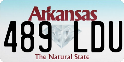 AR license plate 489LDU