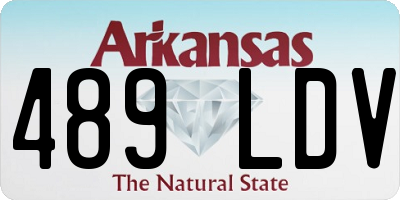 AR license plate 489LDV