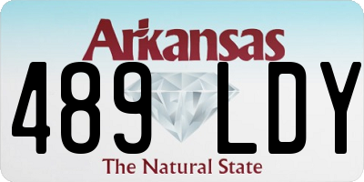 AR license plate 489LDY