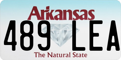 AR license plate 489LEA