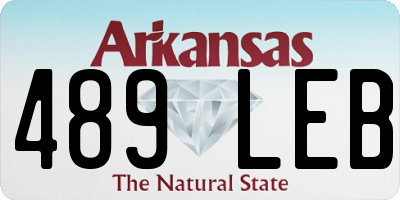 AR license plate 489LEB