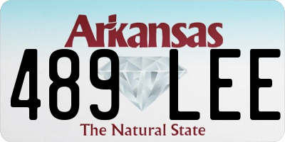 AR license plate 489LEE