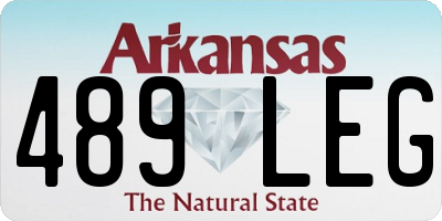 AR license plate 489LEG