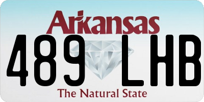 AR license plate 489LHB