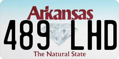 AR license plate 489LHD
