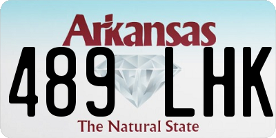 AR license plate 489LHK