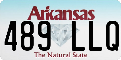AR license plate 489LLQ
