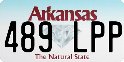 AR license plate 489LPP