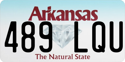 AR license plate 489LQU