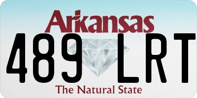 AR license plate 489LRT