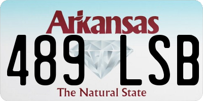 AR license plate 489LSB