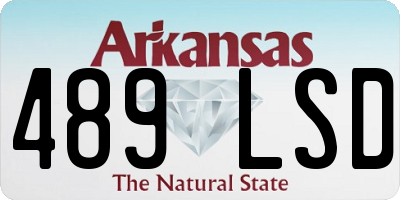 AR license plate 489LSD