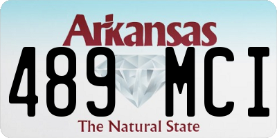 AR license plate 489MCI