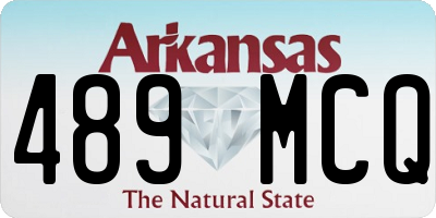 AR license plate 489MCQ