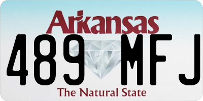 AR license plate 489MFJ