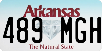 AR license plate 489MGH